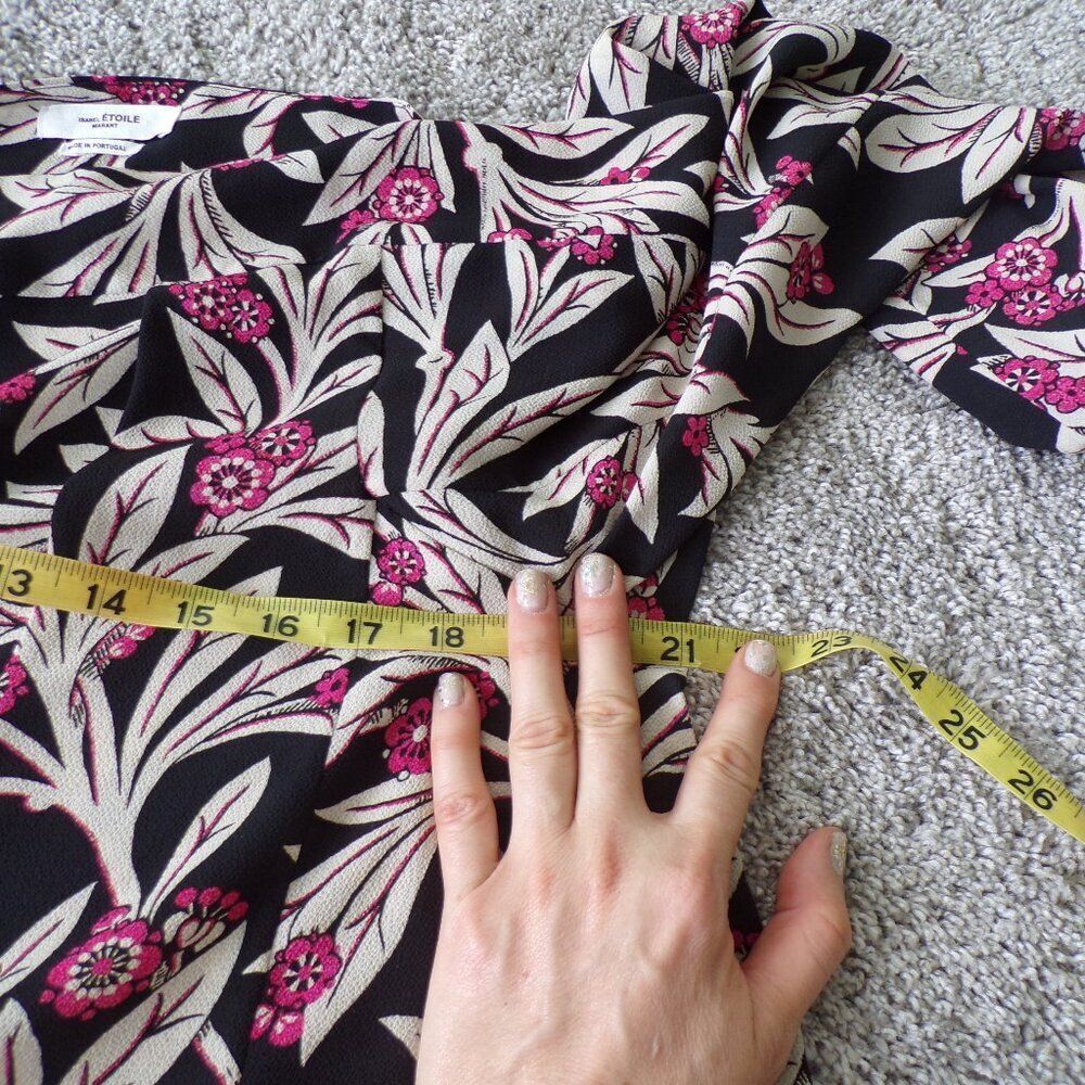 NwT Isabel Marant floral long Sleeve  top L - Picture 7 of 8